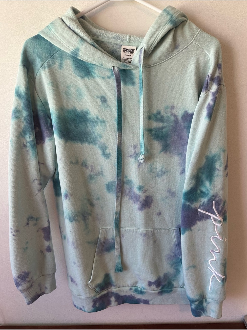 VS Pink Blue and Purple Tie Dye Hoodie M
